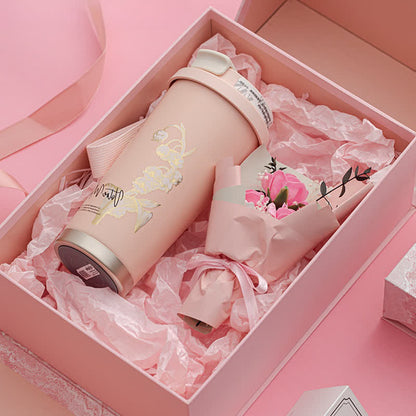 Emballage cadeau rose pour anniversaire et Noël