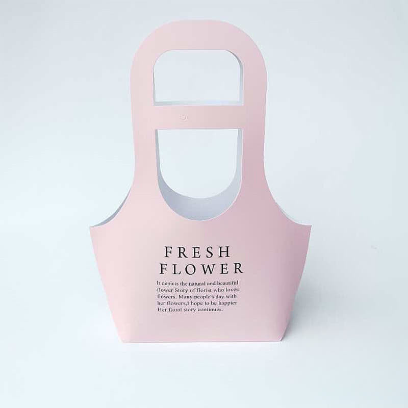 Sacs cadeaux en papier kraft avec motif floral et poignée