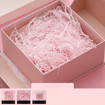 Emballage cadeau rose pour anniversaire et Noël