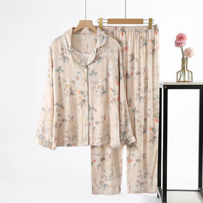Vêtements d'intérieur en satin doux de style pastoral