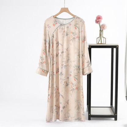 Vêtements d'intérieur en satin doux de style pastoral