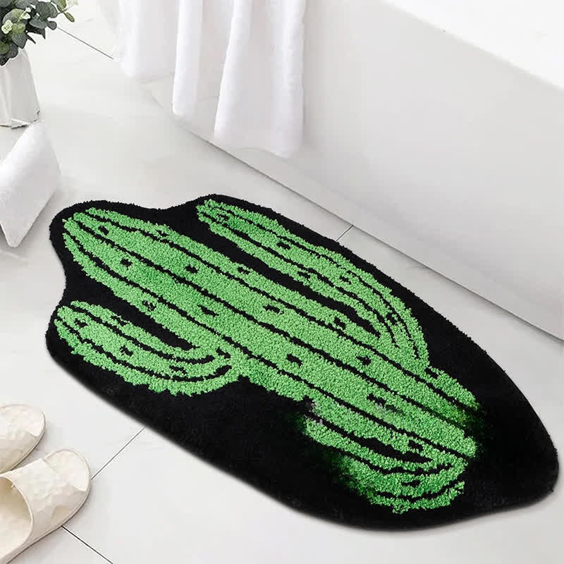 Tapis de sol absorbant avec plantes et fleurs de style pastoral