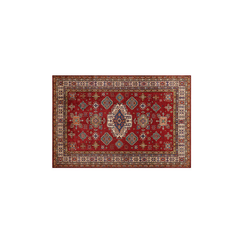 Tapis de sol décoratif rectangulaire ethnique-exotique