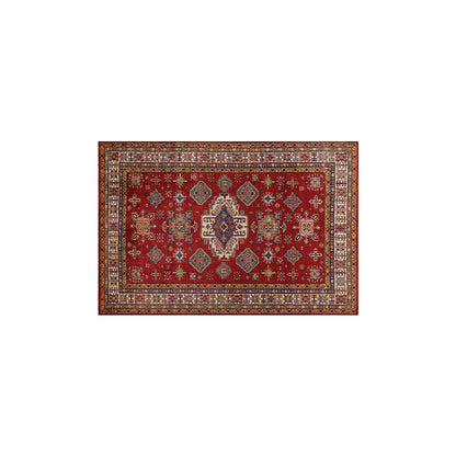 Tapis de sol décoratif rectangulaire ethnique-exotique