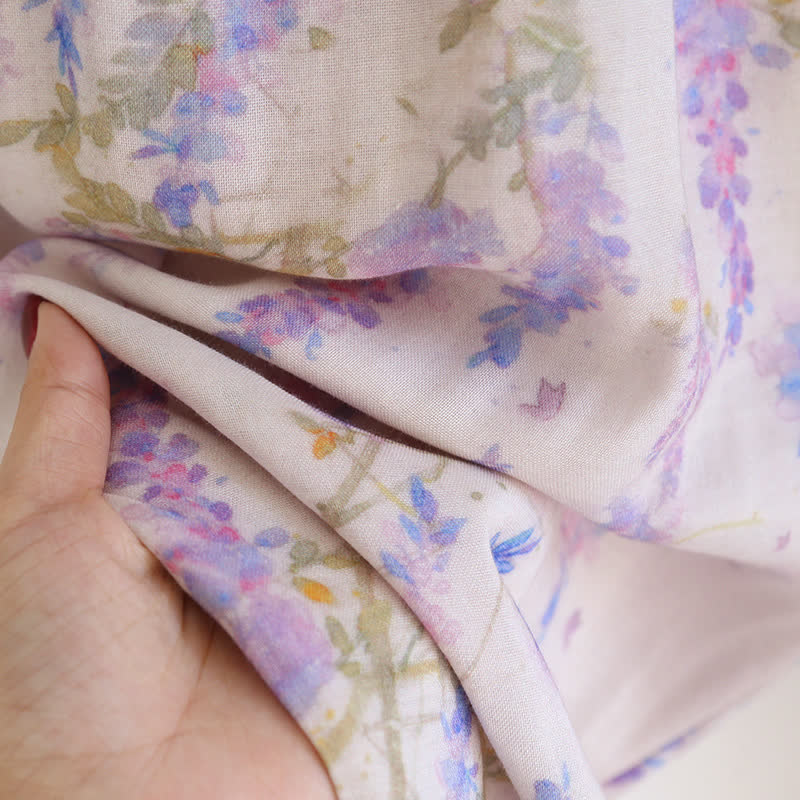 Ensemble de pyjama en fibre de bambou Rural Wisteria