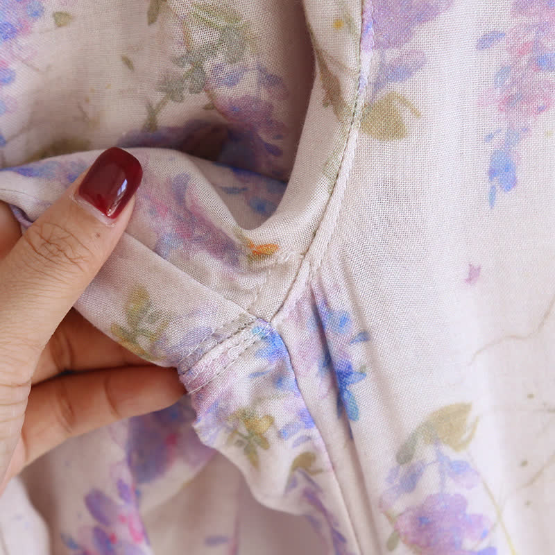 Ensemble de pyjama en fibre de bambou Rural Wisteria