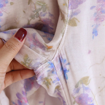 Ensemble de pyjama en fibre de bambou Rural Wisteria