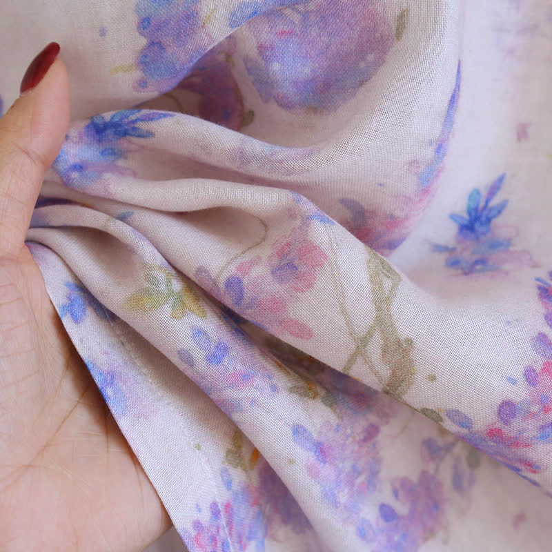 Ensemble de pyjama en fibre de bambou Rural Wisteria