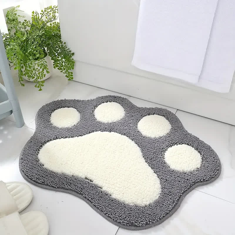 Tapis de sol absorbant avec de jolies pattes de dessin animé