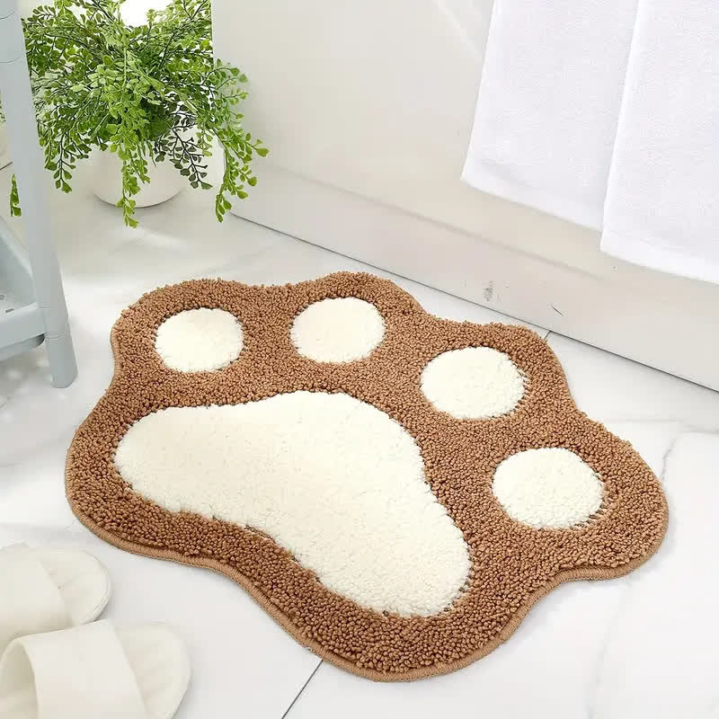 Tapis de sol absorbant avec de jolies pattes de dessin animé