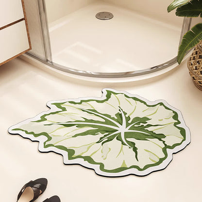 Tapis de sol absorbant en boue de diatomées avec trèfle à quatre feuilles