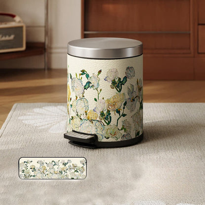 Poubelle luxueuse et durable en cuir pastoral
