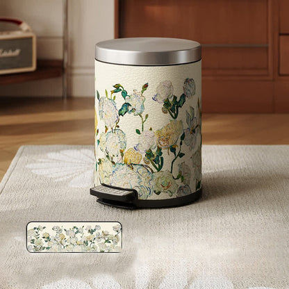 Poubelle luxueuse et durable en cuir pastoral
