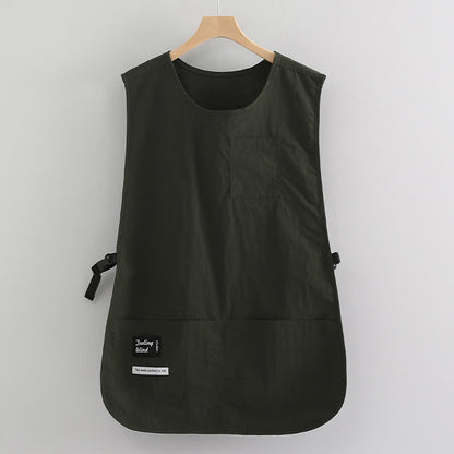 Gilet uni, tablier imperméable