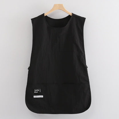 Gilet uni, tablier imperméable