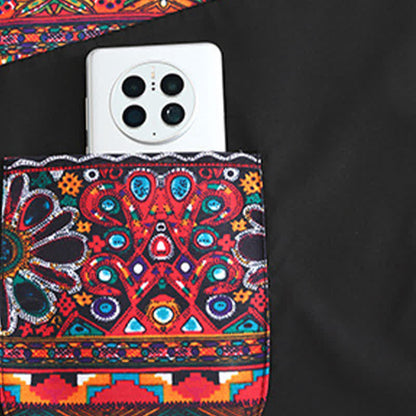 Tablier de cuisine élégant de style ethnique avec poches