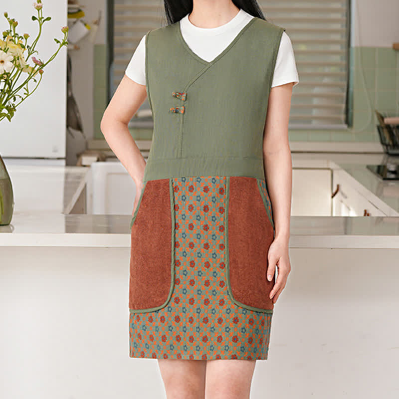 Gilet imperméable en pur coton de style vintage
