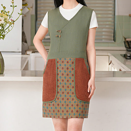 Gilet imperméable en pur coton de style vintage