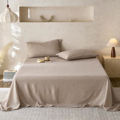 Couette en gaze de coton double épaisseur unie