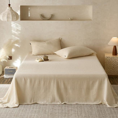 Couette en gaze de coton double épaisseur unie