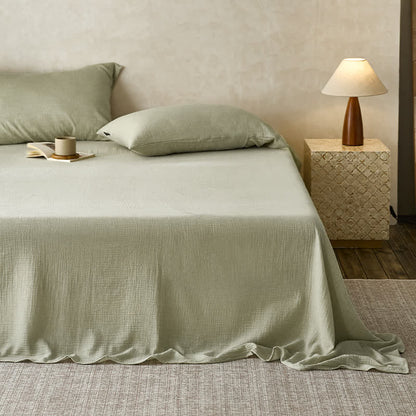 Couette en gaze de coton double épaisseur unie