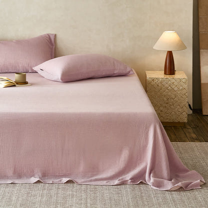 Couette en gaze de coton double épaisseur unie