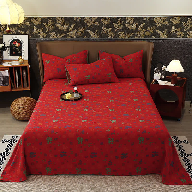 Couvre-lit en gaze de coton jacquard teint en fil