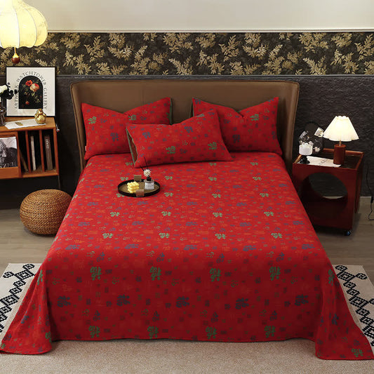 Couvre-lit en gaze de coton jacquard teint en fil