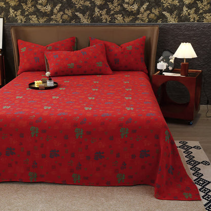 Couvre-lit en gaze de coton jacquard teint en fil