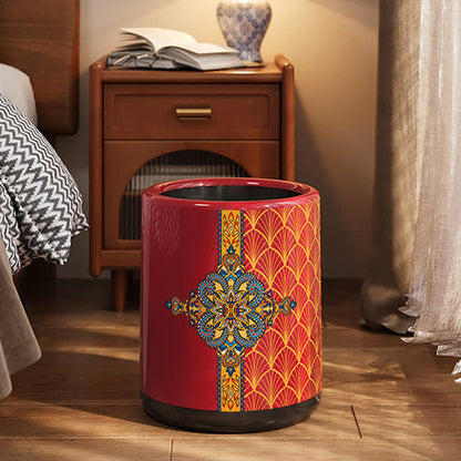 Poubelle décorative de style marocain à double barillet