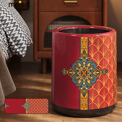 Poubelle décorative de style marocain à double barillet
