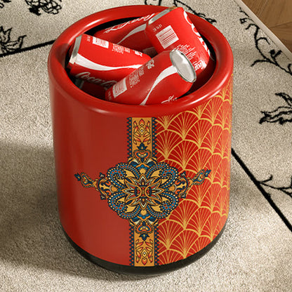 Poubelle décorative de style marocain à double barillet