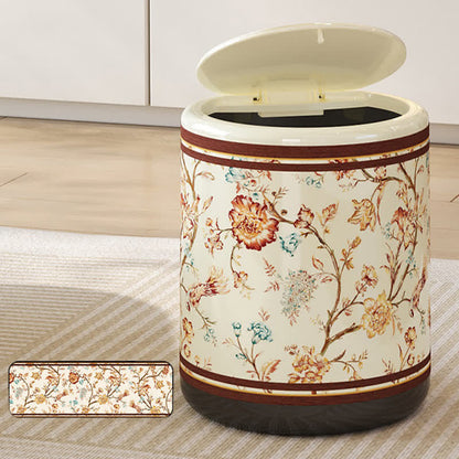 Poubelle décorative, élégante et durable avec motif floral