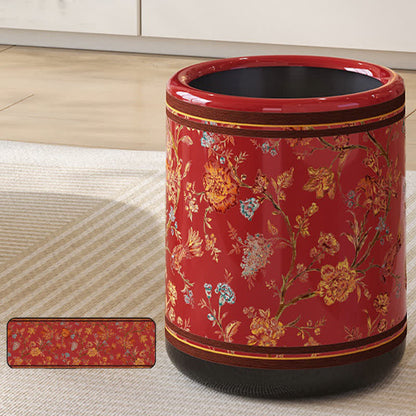 Poubelle décorative, élégante et durable avec motif floral