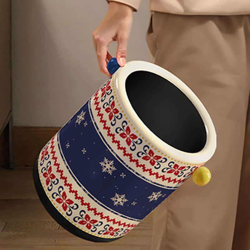 Poubelle robuste de style exotique avec une grande capacité