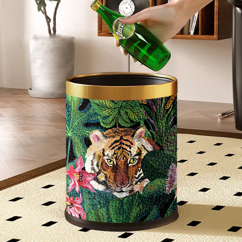Poubelle en cuir robuste de Forest Tiger
