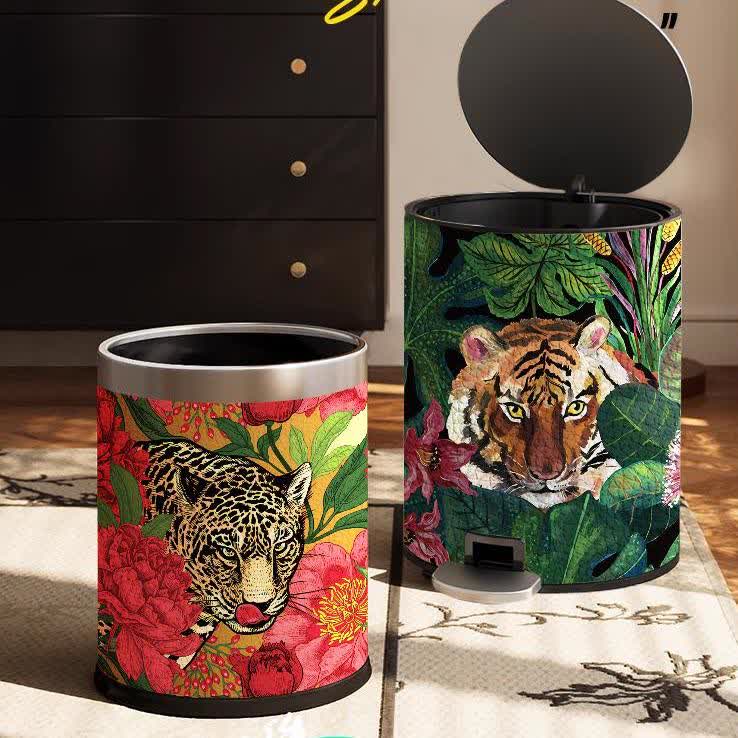 Poubelle en cuir robuste de Forest Tiger