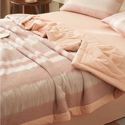 Linge de lit doux en pur coton au style simple