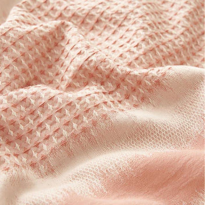 Linge de lit doux en pur coton au style simple