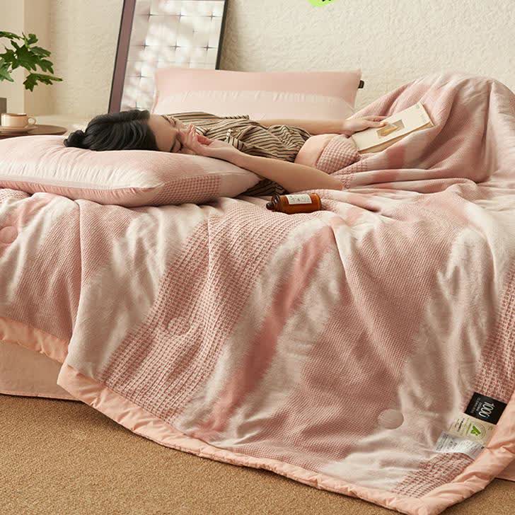 Linge de lit doux en pur coton au style simple