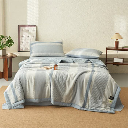 Linge de lit doux en pur coton au style simple