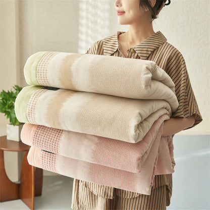 Linge de lit doux en pur coton au style simple