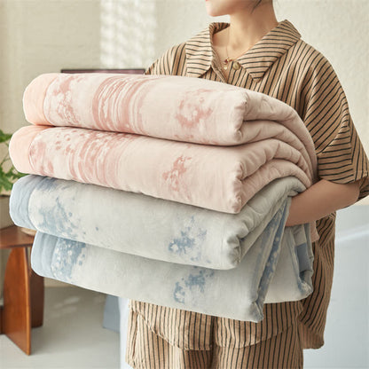 Linge de lit de style simple en jacquard de pur coton