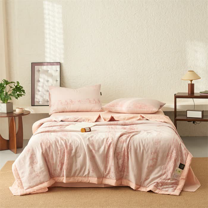 Linge de lit de style simple en jacquard de pur coton