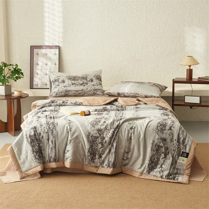 Linge de lit de style simple en jacquard de pur coton