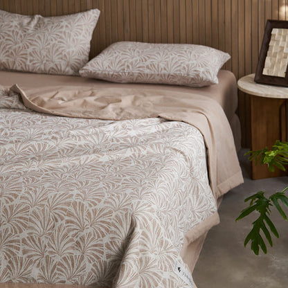 Linge de lit jacquard trois couches en gaze de coton