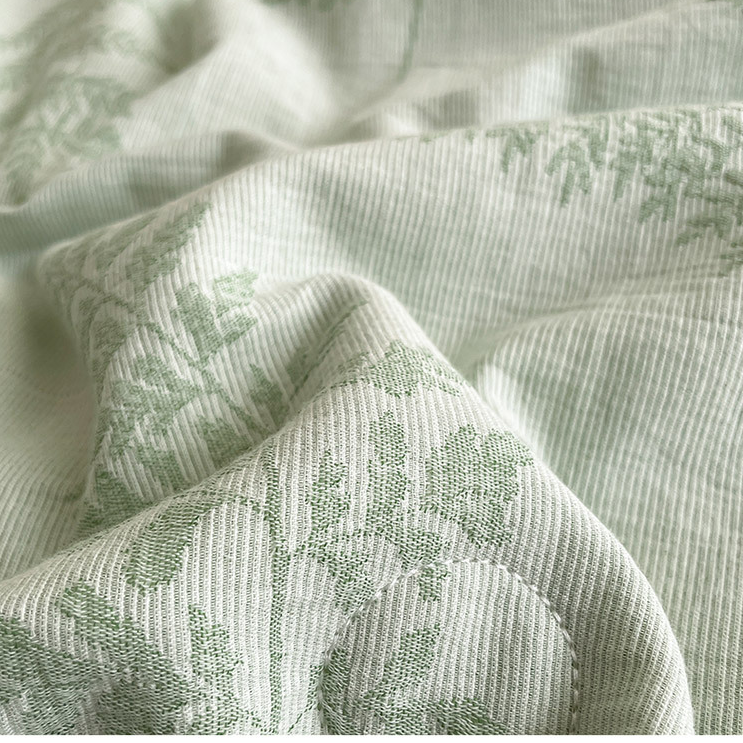 Parure de lit en gaze de coton trois épaisseurs « Refresh Leaf »