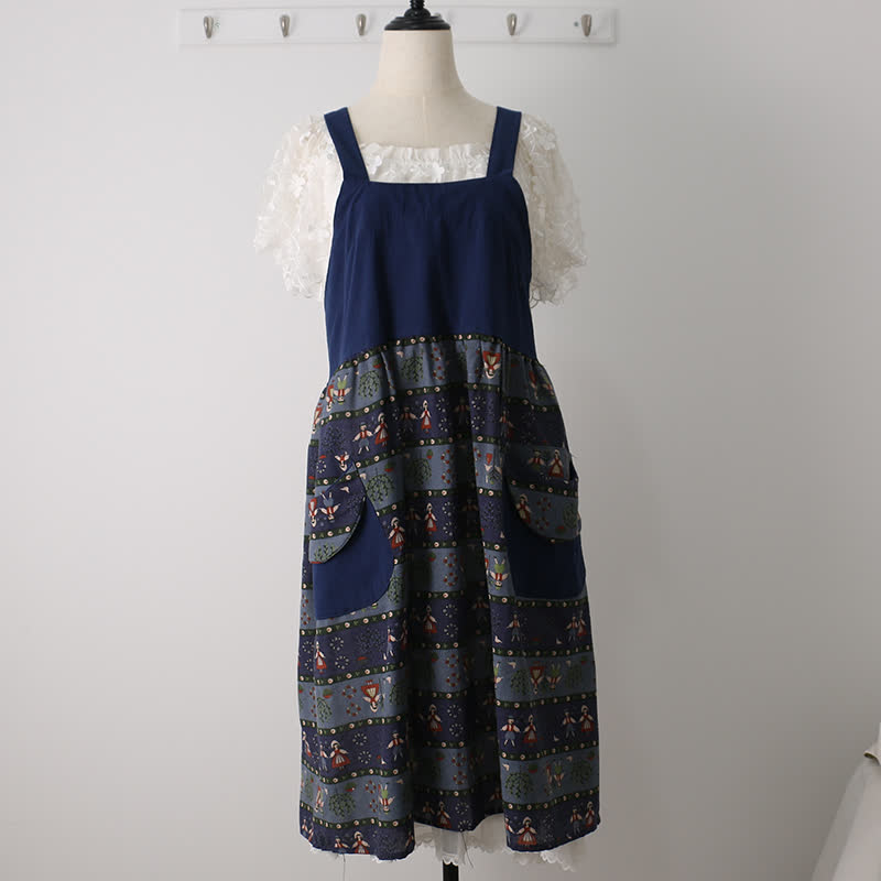Tablier en coton à motif vintage pour la maison et la cuisine