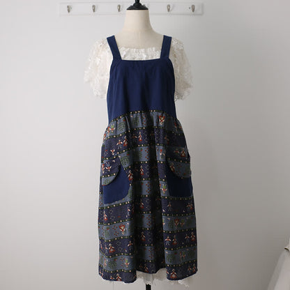 Tablier en coton à motif vintage pour la maison et la cuisine