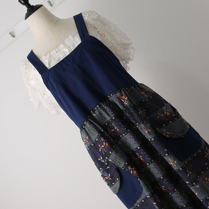 Tablier en coton à motif vintage pour la maison et la cuisine